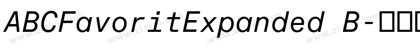ABCFavoritExpanded B字体转换